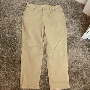 Sonoma Women’s Boyfriend Tan Straight Leg Jeans sz 14 NWOT